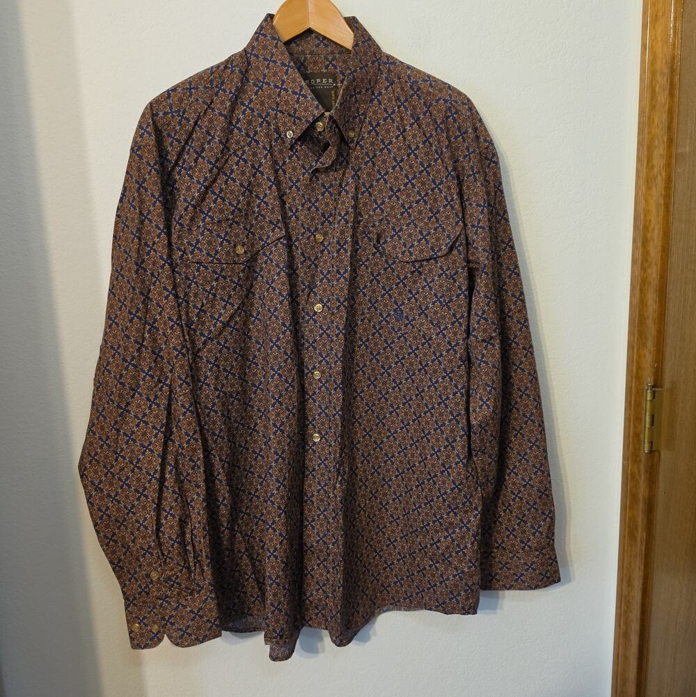 Vintage Roper Western Shirt Men’s Sz Large Button Down Rodeo Southwestern